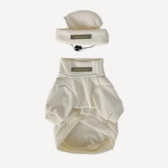 Sweatshirt dog hat inspired by Fear of God view 2