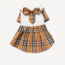 Check Polo dog dress inspired by Burberry