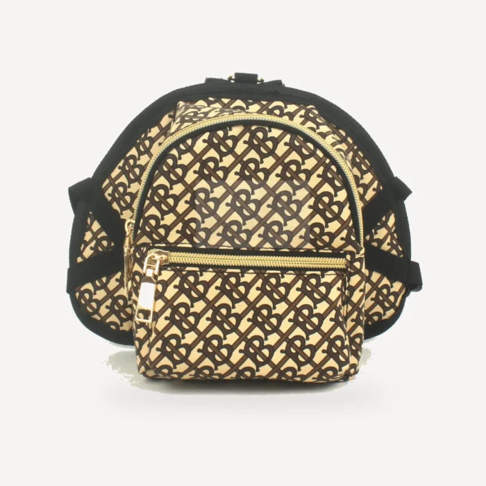 Monogram Dog dog backpack inspired by Burberry view 4