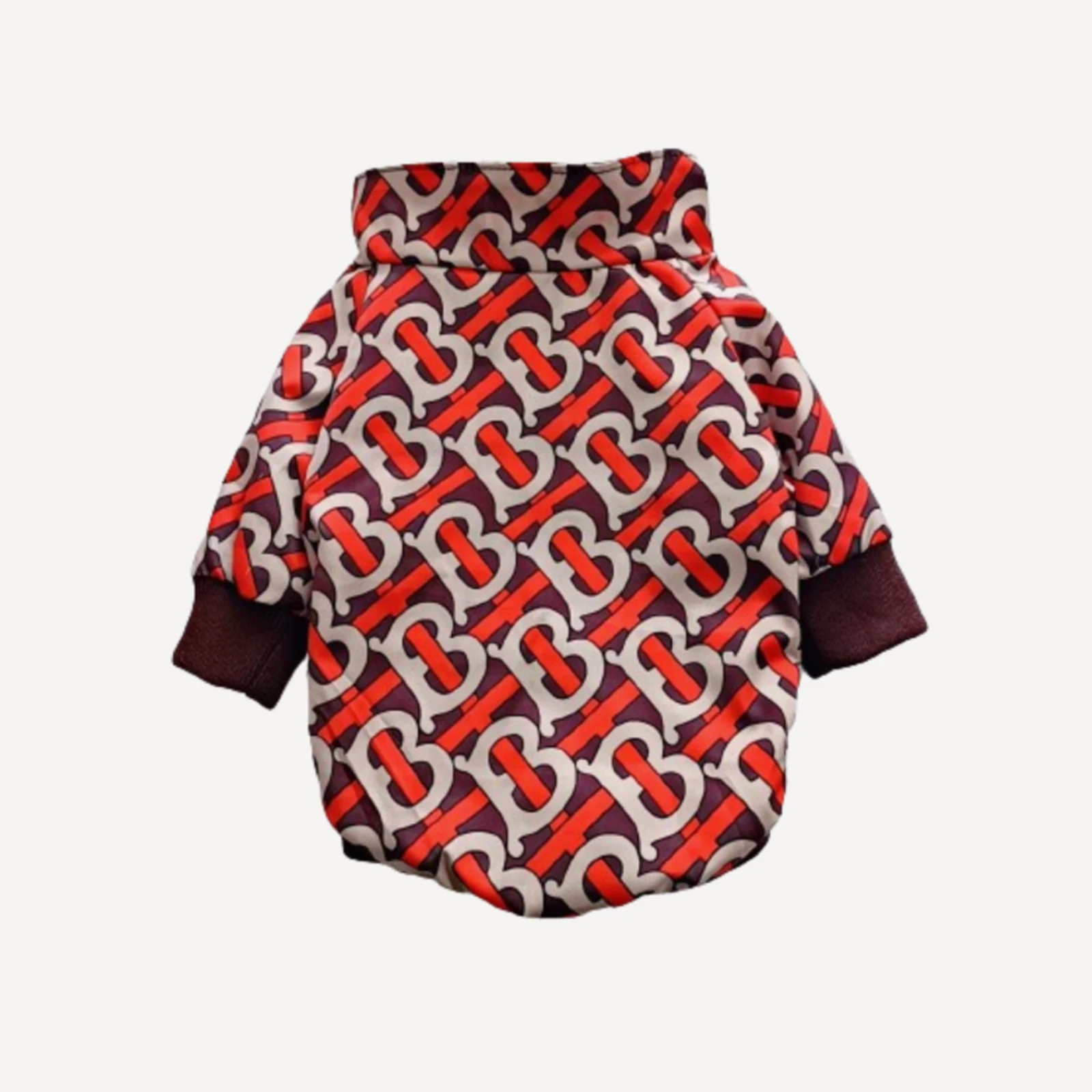 Tb Monogram dog hoodie inspired by Burberry view 2