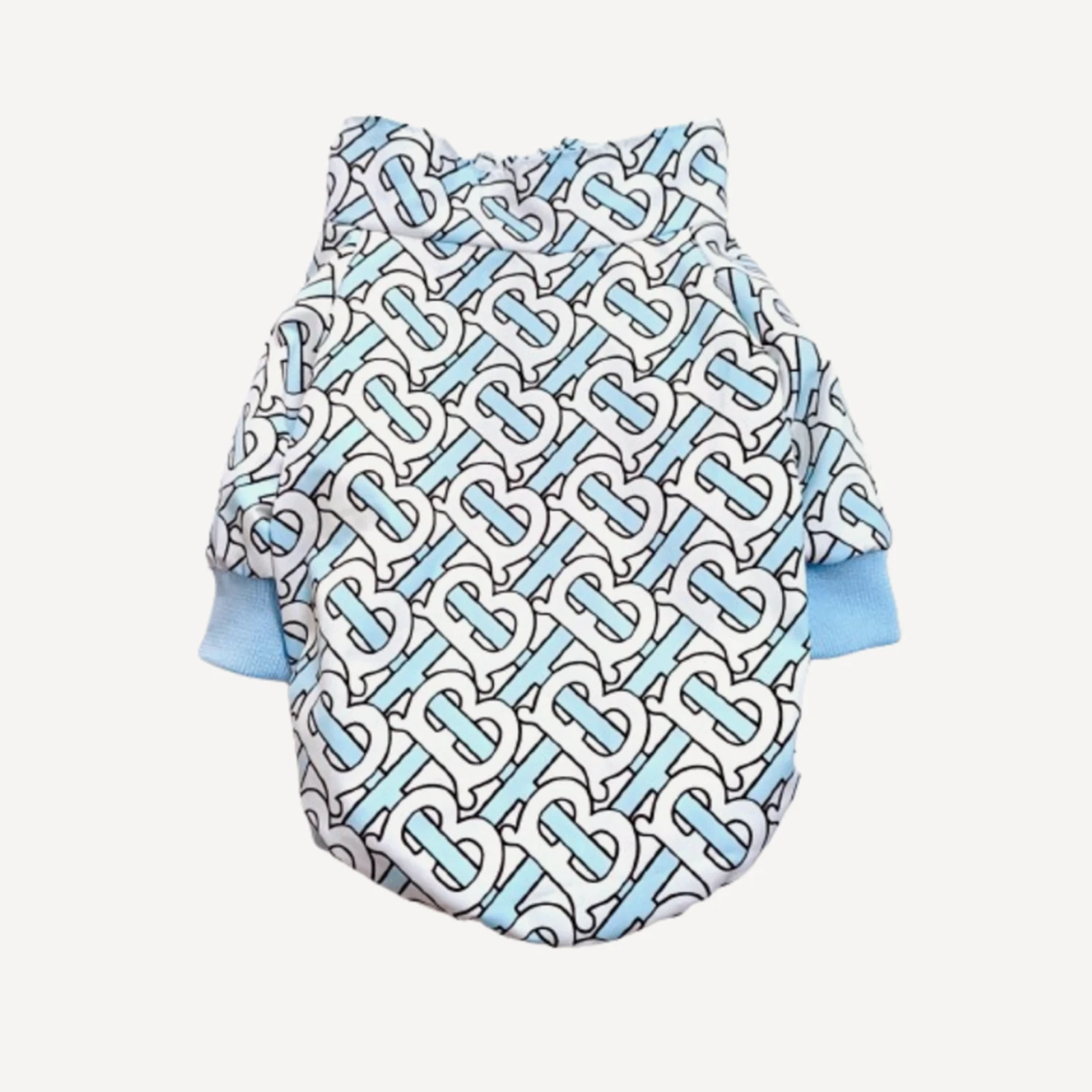 Tb Monogram dog hoodie inspired by Burberry view 3
