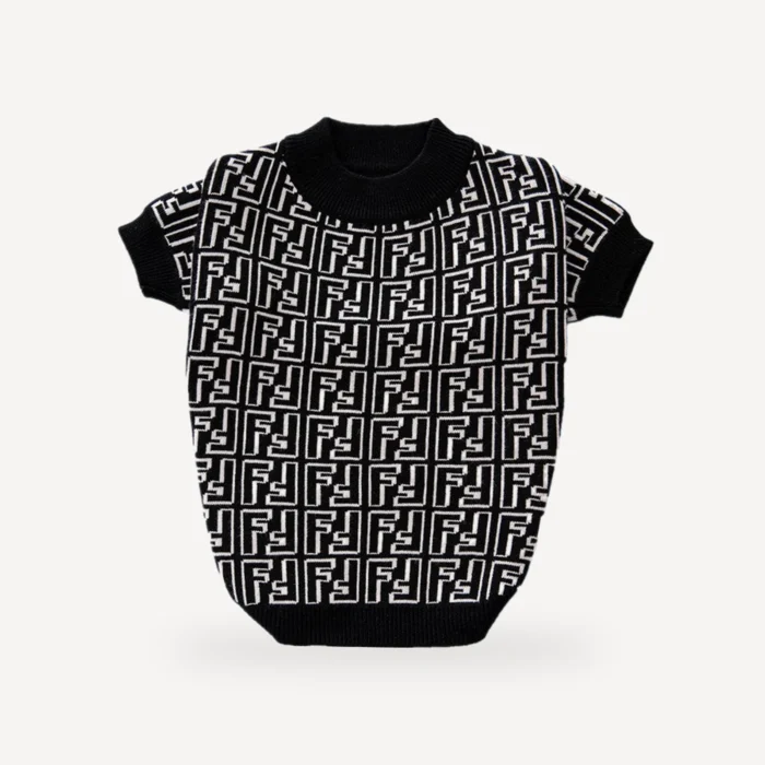 Ff Maze dog sweater inspired by Fendi view 3