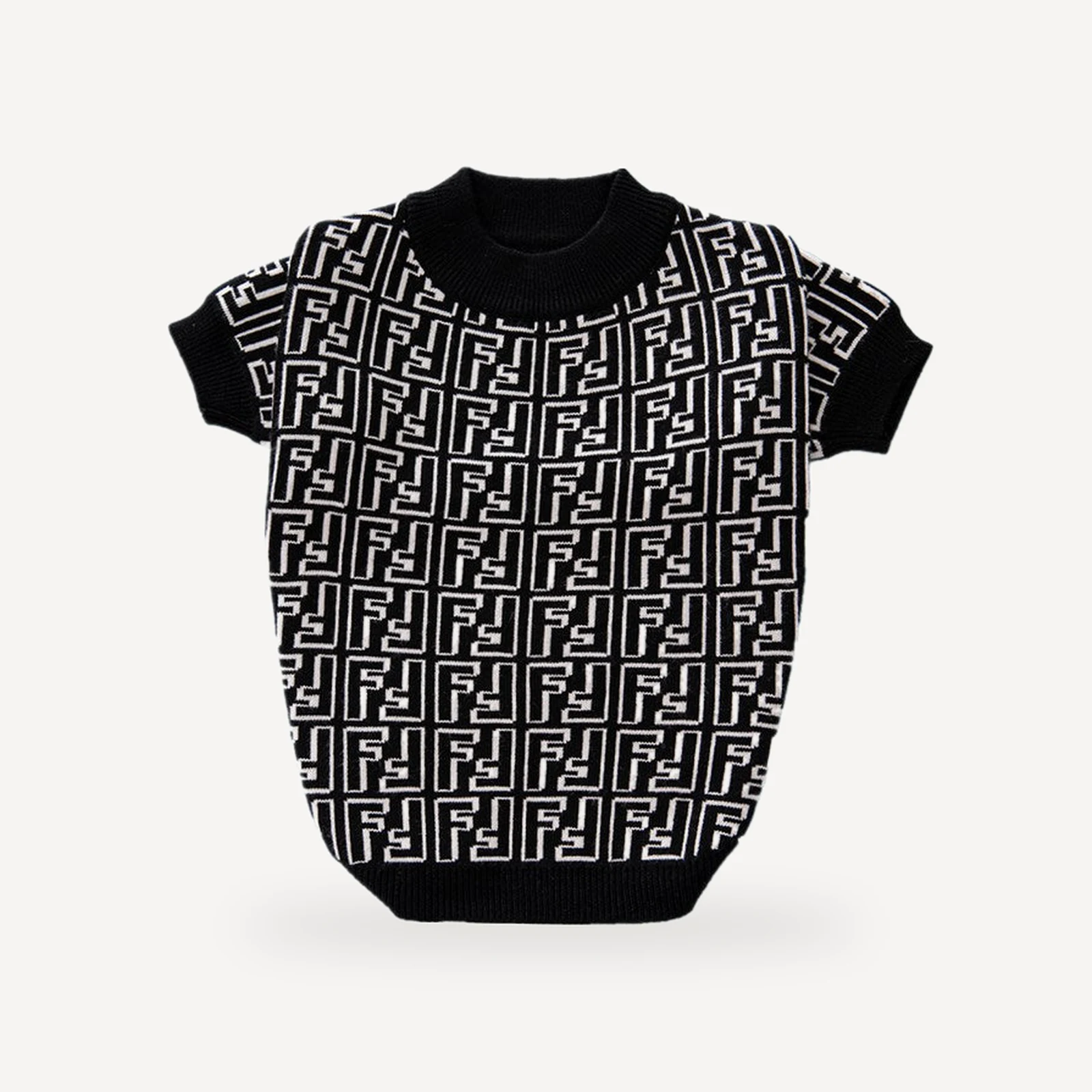 Ff Maze dog sweater inspired by Fendi view 3