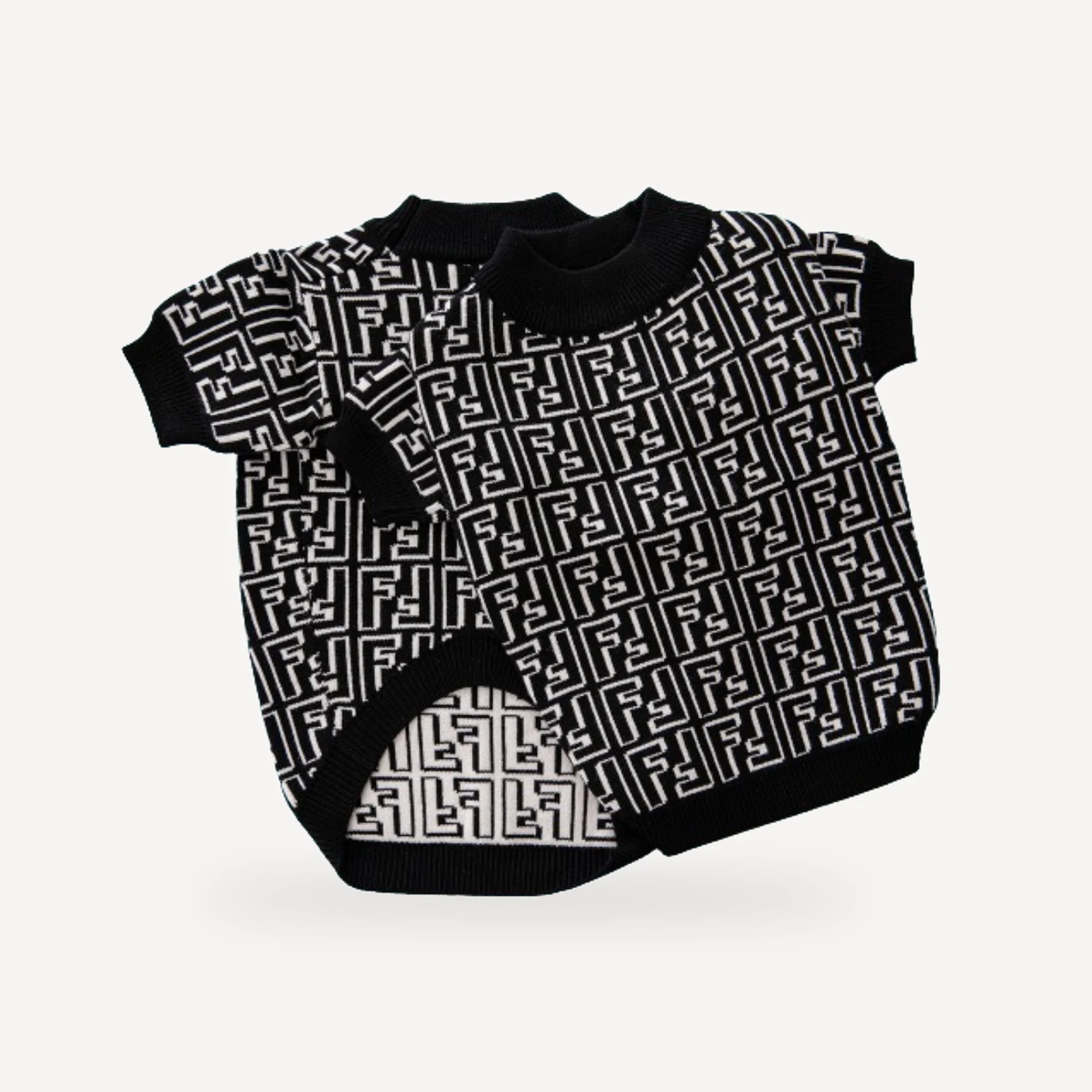 Ff Maze dog sweater inspired by Fendi view 4