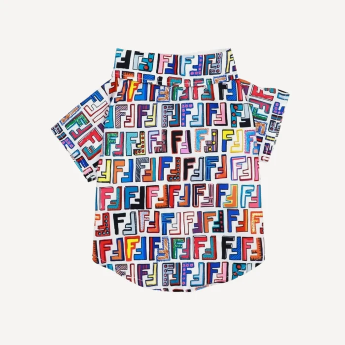 Ff Monogram dog polo inspired by Fendi