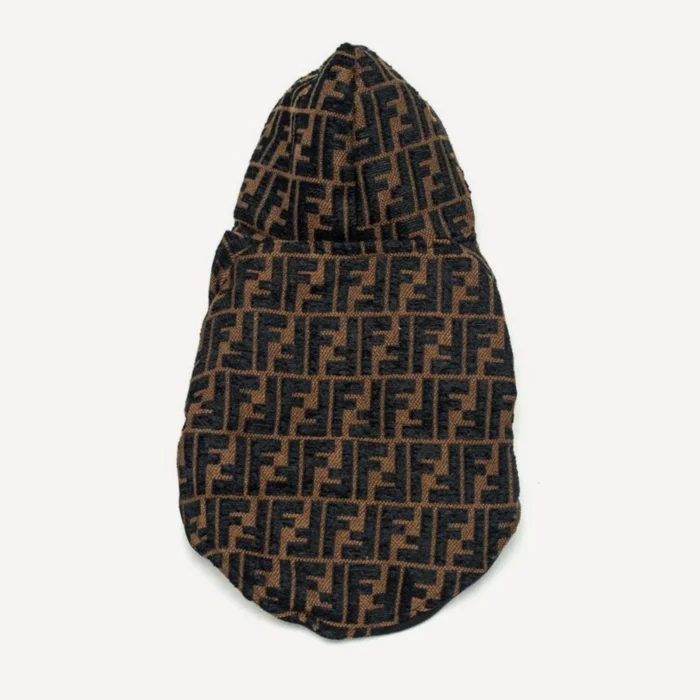 Jacquard dog jacket inspired by Fendi view 4