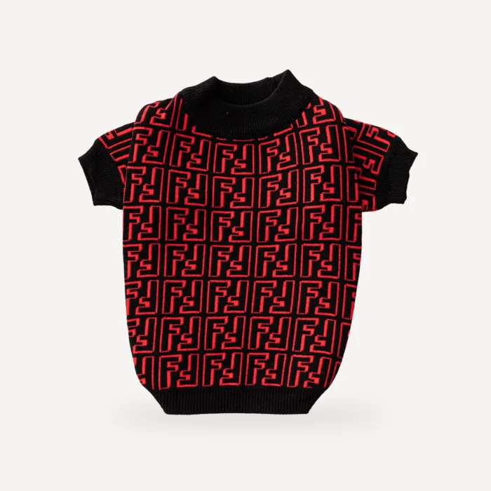 Furdi Jacquard Sweater – Red