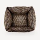 Monogram dog bed inspired by Fendi