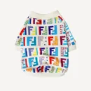 Monogram dog sweatshirt inspired by Fendi