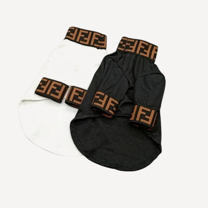 Monogram Turtleneck dog apparel inspired by Fendi view 2