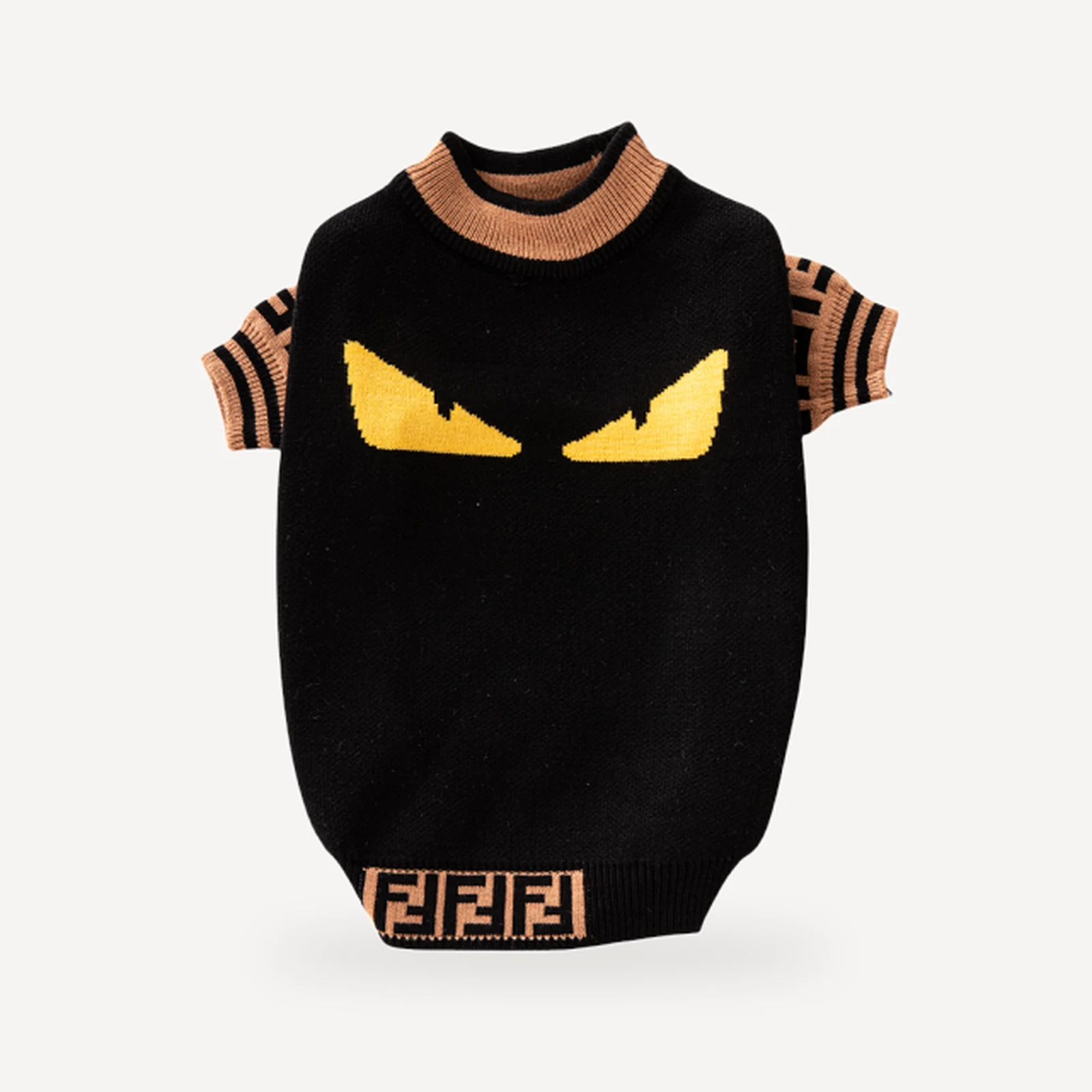 Monster Eyes dog sweater inspired by Fendi