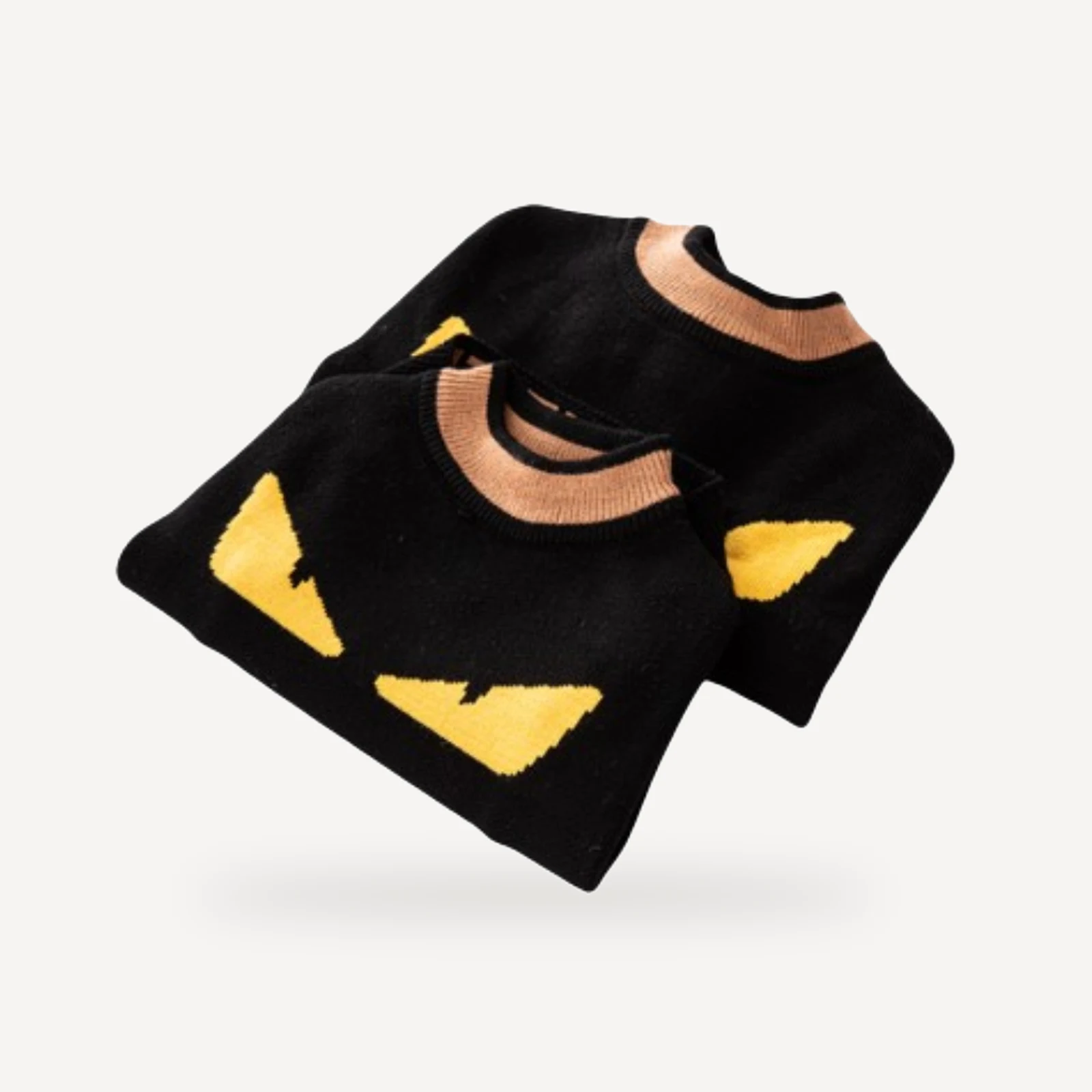 Monster Eyes dog sweater inspired by Fendi view 2