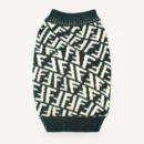 Oblique dog sweater inspired by Fendi