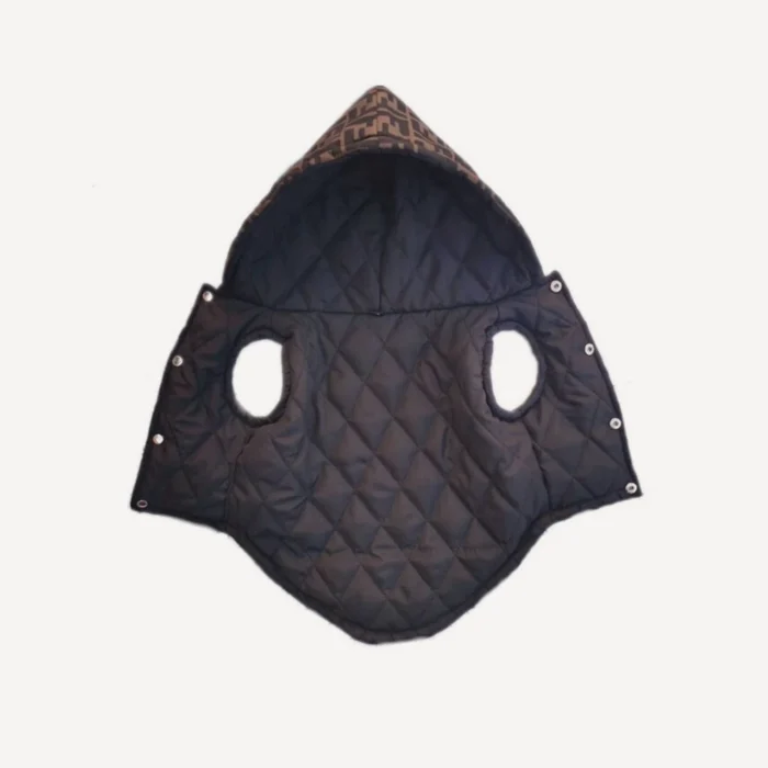 Quilted dog vest inspired by Fendi view 4
