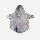 Reflective dog windbreaker inspired by Fendi view 3