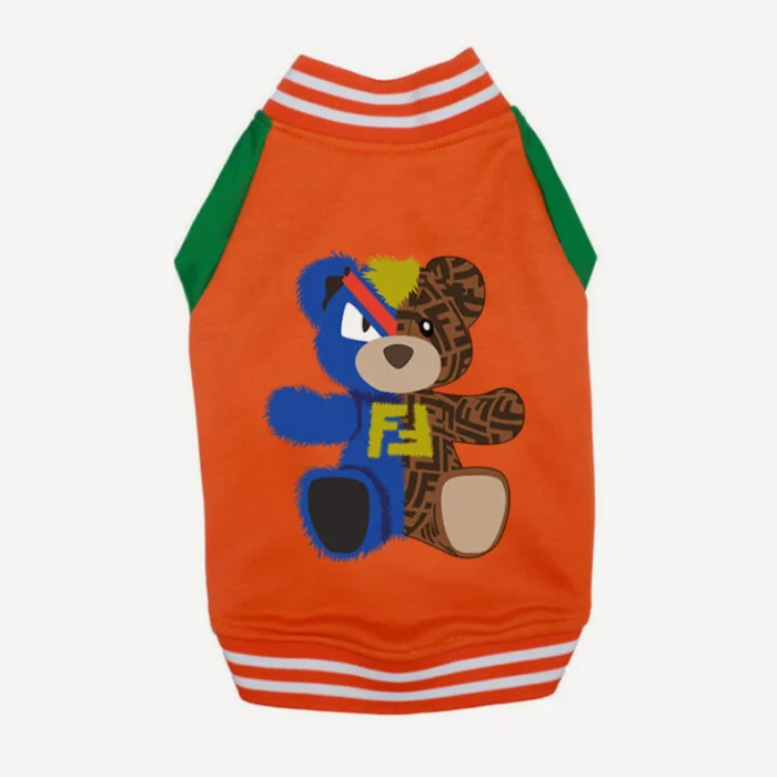 Varsity Bomber dog jacket inspired by Fendi view 5