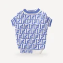 Zucca dog sweater inspired by Fendi view 3