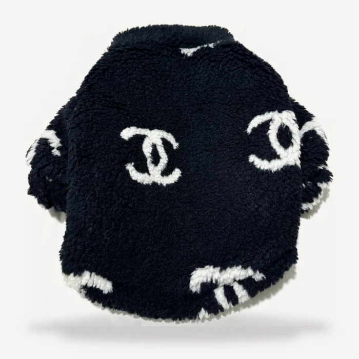 Boucle Logo dog sweater inspired by Chanel view 3