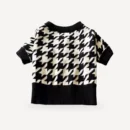 Houndstooth dog sweater view 4