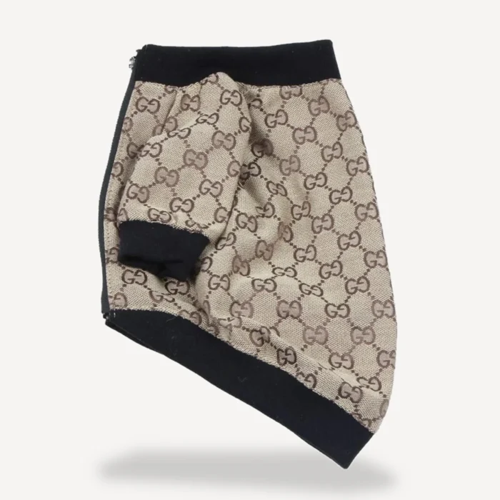 Monogram Knit dog sweater inspired by Gucci view 4