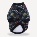 Monster Print dog sweatshirt inspired by Fendi view 3