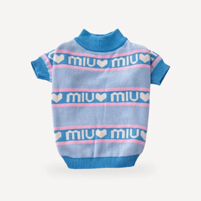 Mew Mew Heart dog sweater view 5