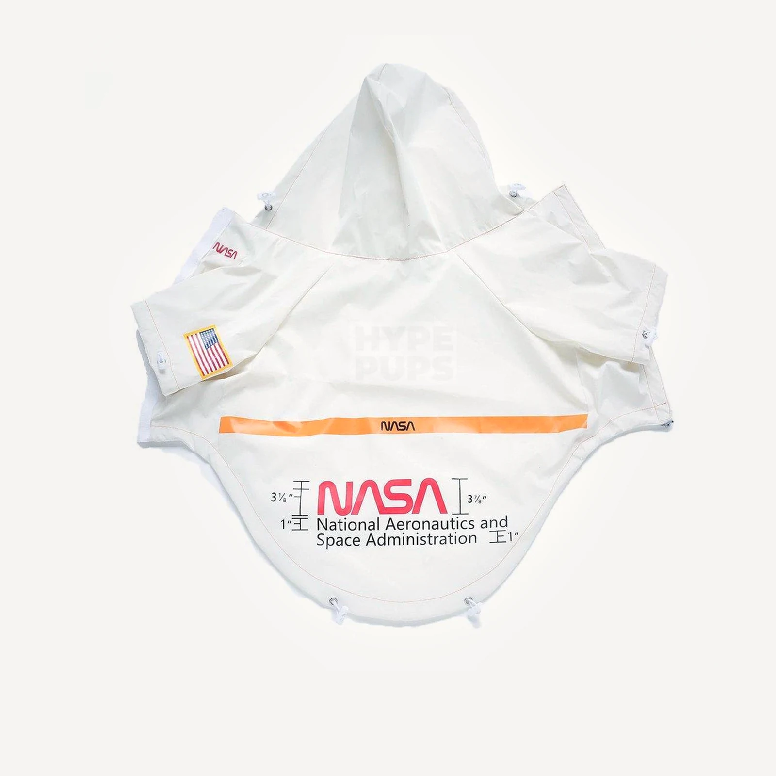 Nasa 3m Reflective dog windbreaker view 4