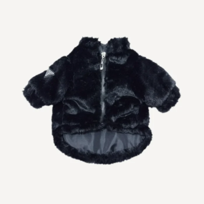 Faux Fur dog jacket inspired by Prada view 2