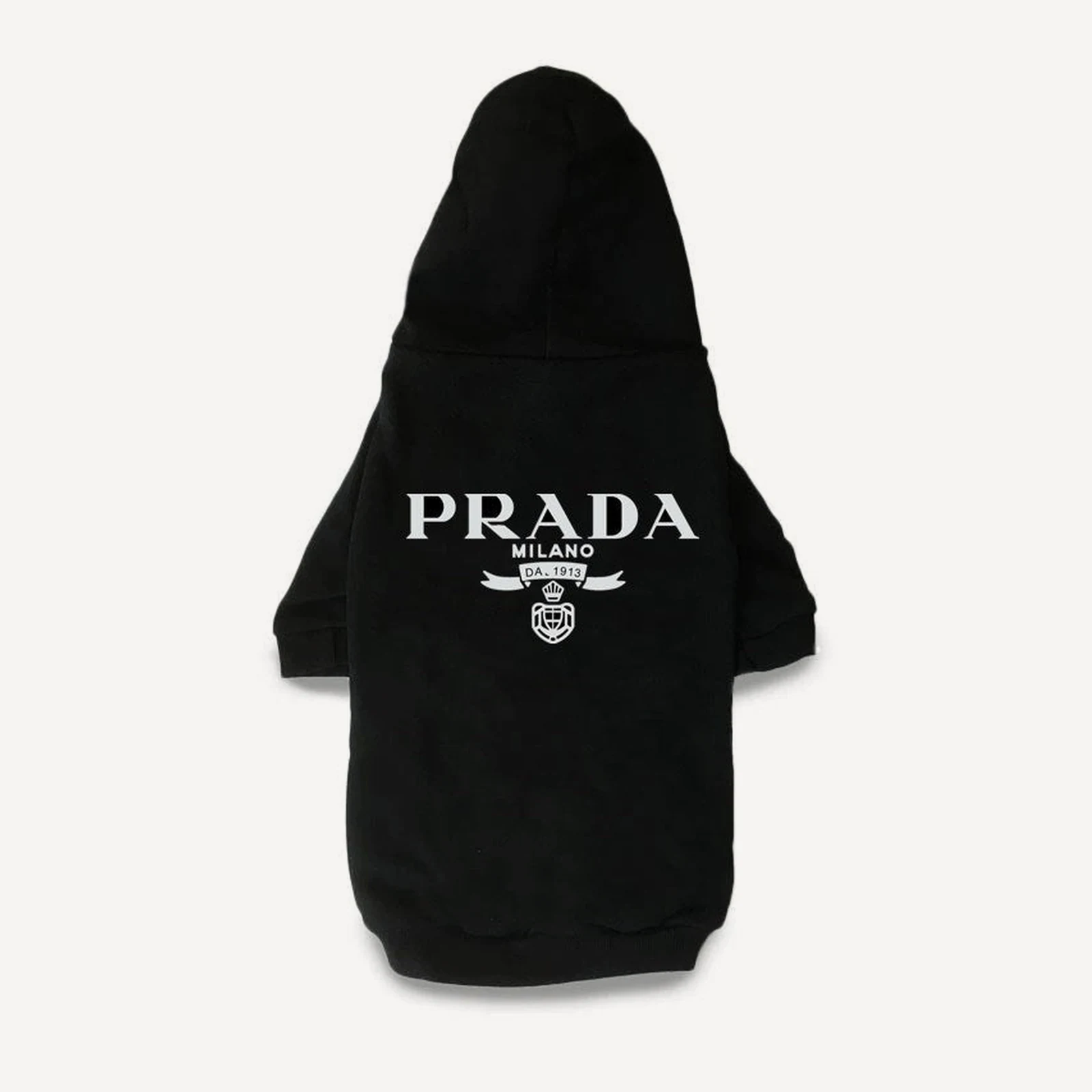 Logo dog hoodie inspired by Prada