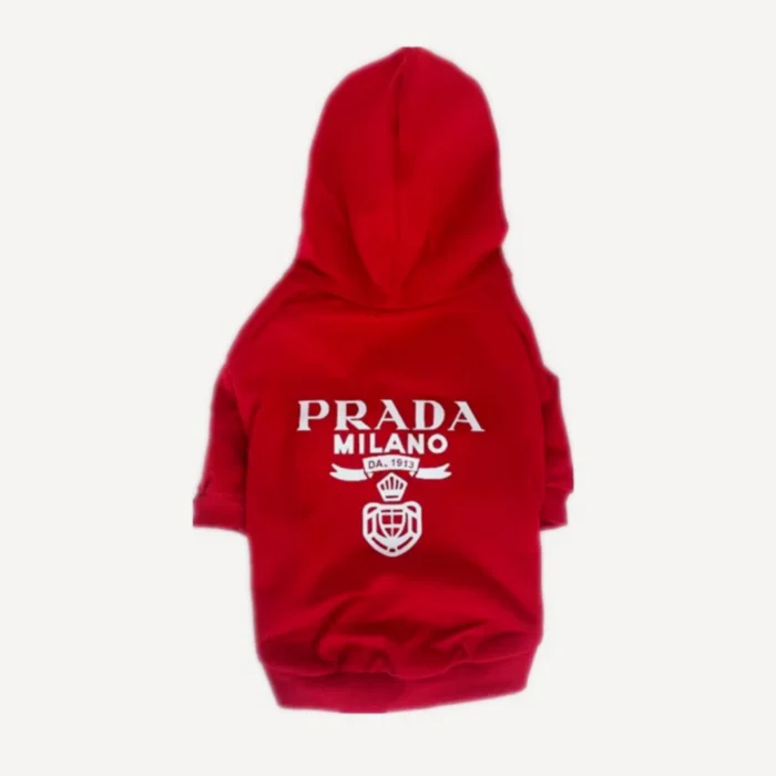 Pawda Logo Hoodie dog hoodie, Prada inspired