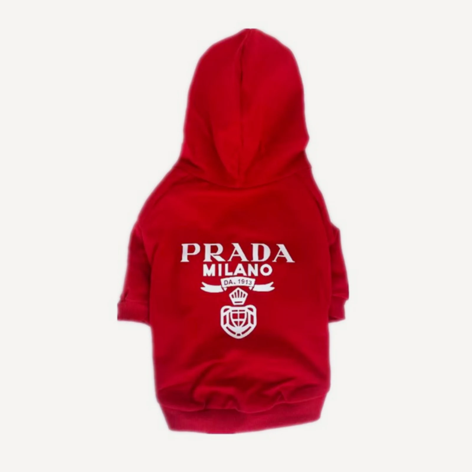 Logo dog hoodie inspired by Prada view 2