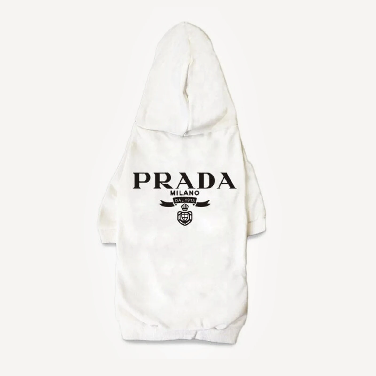 Logo dog hoodie inspired by Prada view 3