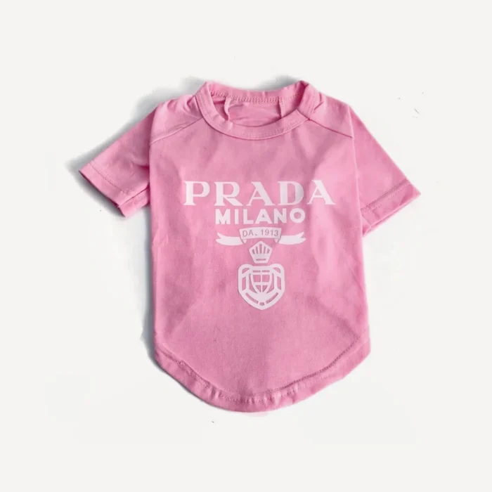 Logo dog tee inspired by Prada view 6
