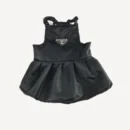 Pleated Skirt dog dress inspired by Prada