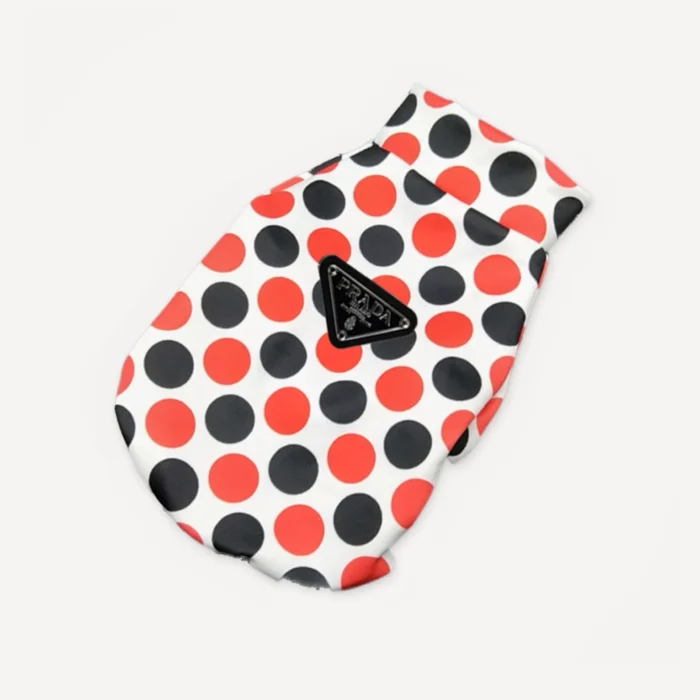 Polka Dot dog jacket inspired by Prada view 3