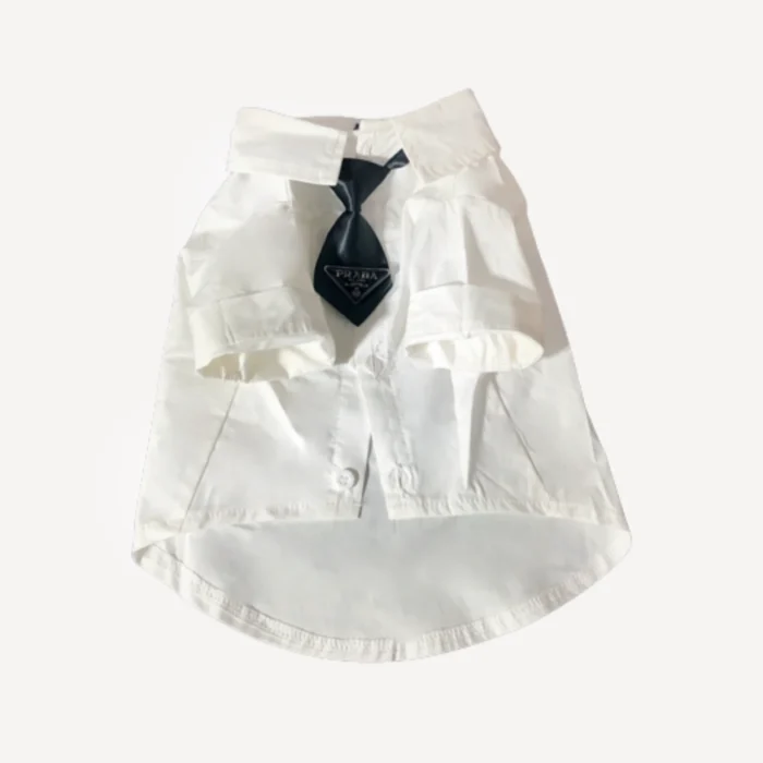 Tie dog shirt inspired by Prada