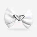 Pawda Triangle Hair Bow – White
