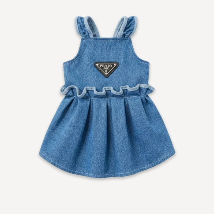 Triangle Ruffle dog dress inspired by Prada view 6