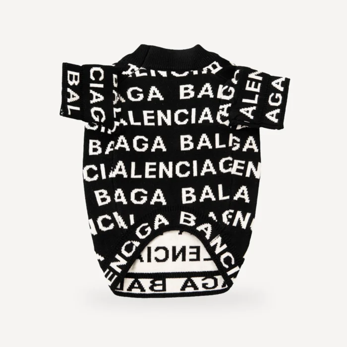 All Over Logo dog sweater inspired by Balenciaga view 5