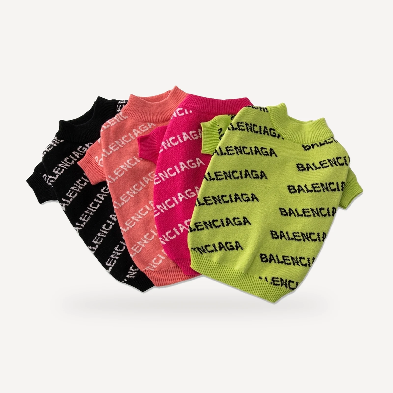 Allover dog sweater inspired by Balenciaga view 3
