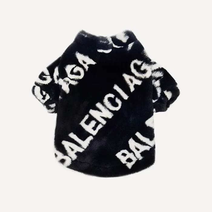 Faux Fur dog jacket inspired by Balenciaga view 2