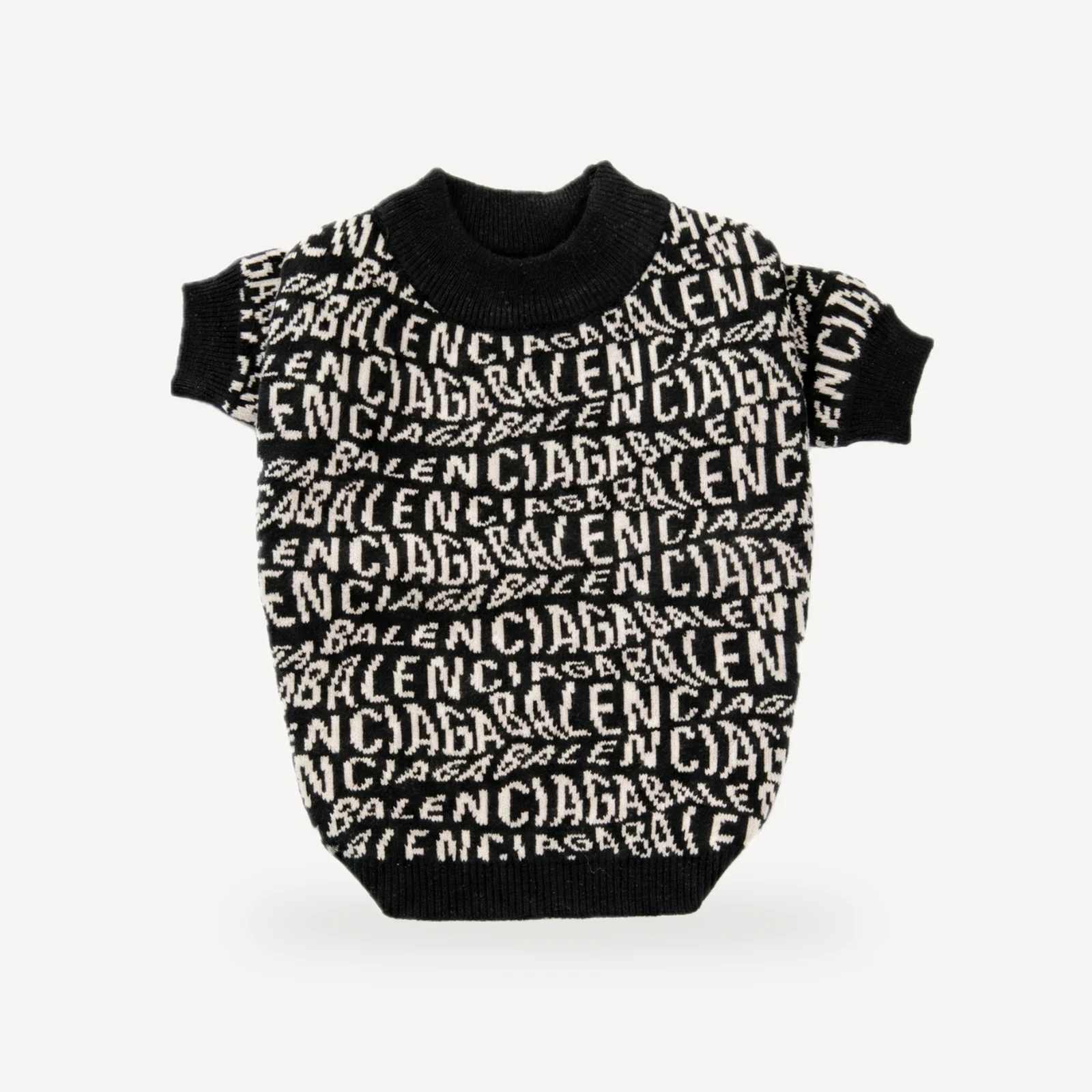 Logo Repeat dog sweater inspired by Balenciaga view 4
