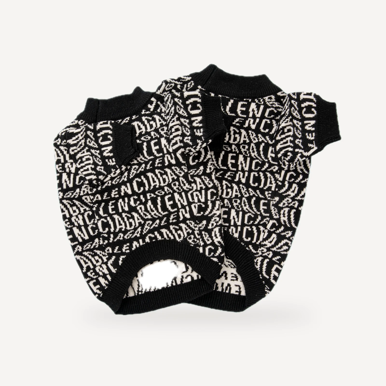 Logo Repeat dog sweater inspired by Balenciaga view 6