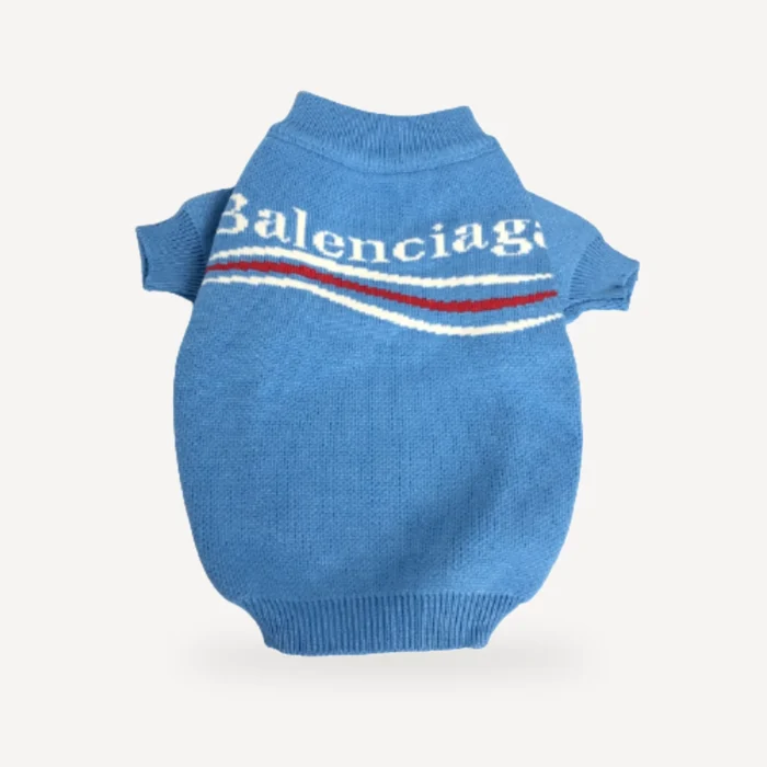 Oblique dog sweater inspired by Balenciaga view 2