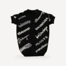 Typography dog sweater inspired by Balenciaga view 4