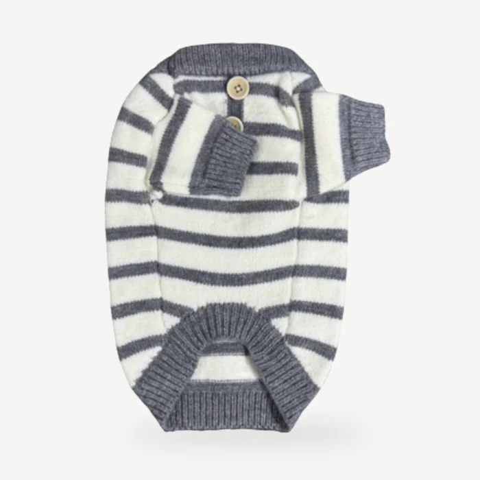 Pawlo Striped dog sweater view 2