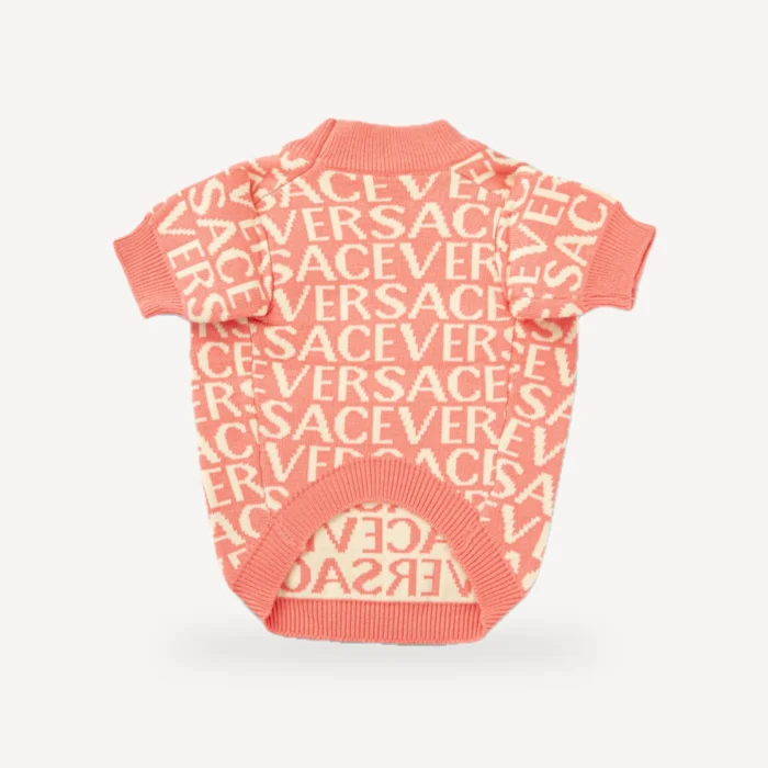 All-Over Logo dog sweater inspired by Versace view 4