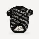 Couture Text dog sweater inspired by Versace view 4