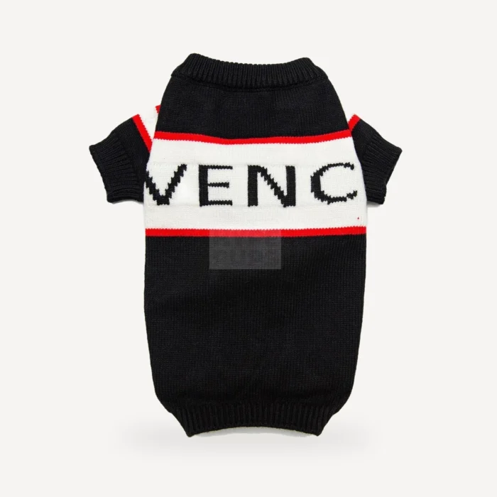 Box Logo dog sweater inspired by Givenchy view 2