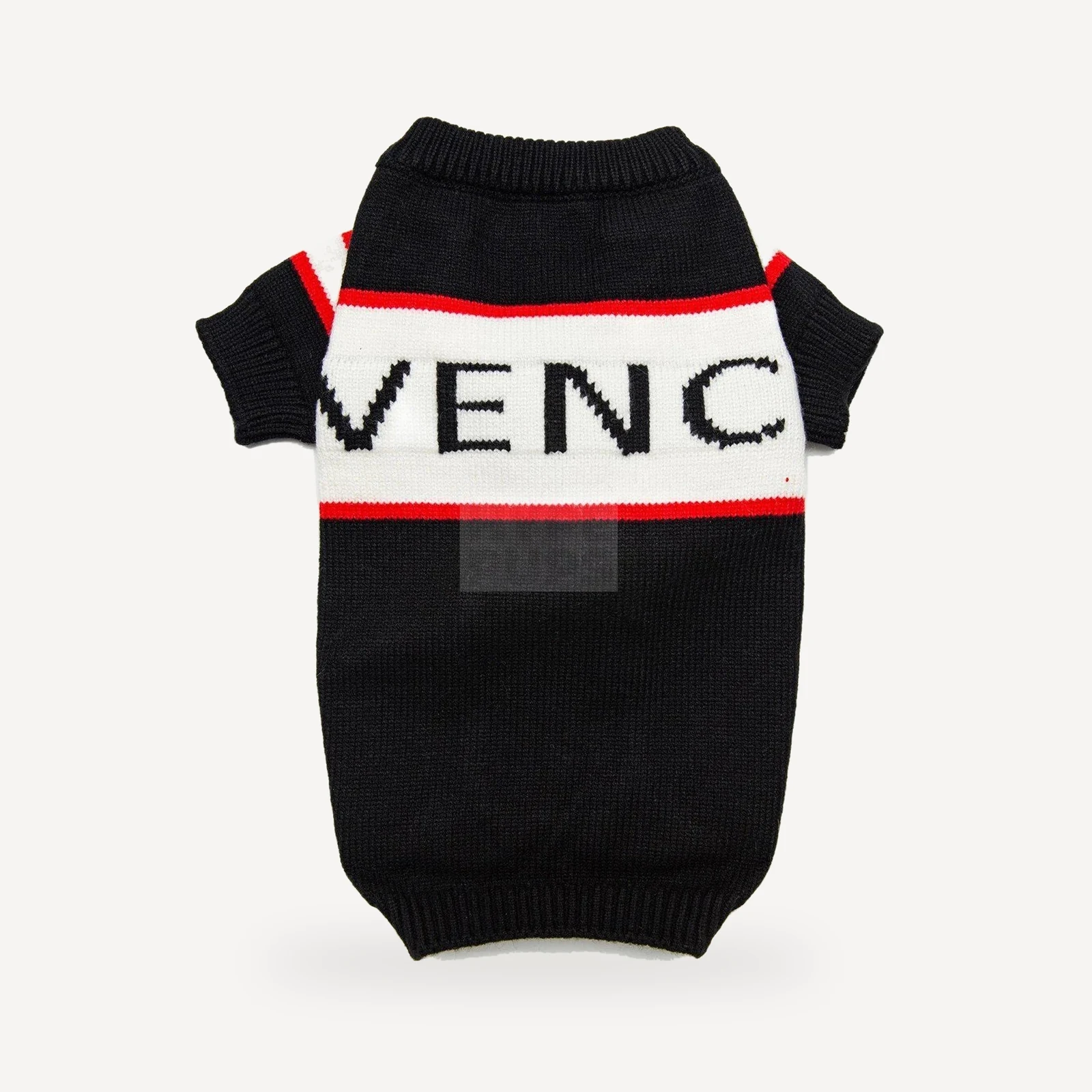Box Logo dog sweater inspired by Givenchy view 2